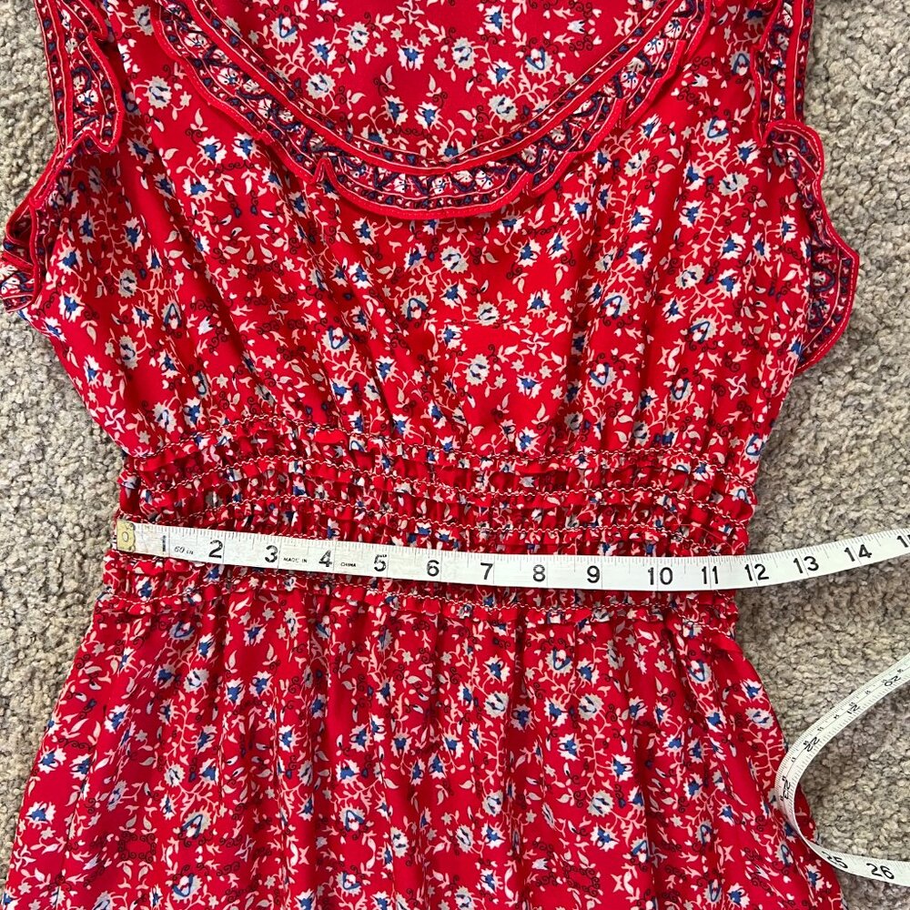 Max Studio - Red Floral Maxi Dress (L) - Picture 4 of 10